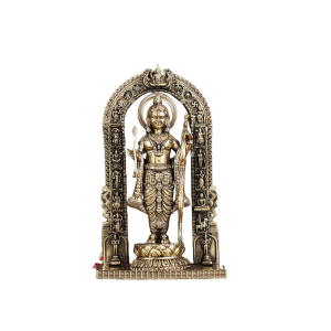 Brass Carved Ram Lalla Ayodhya Inspired 8 Inch - Premium Divine Protection Idol | Jaipurio